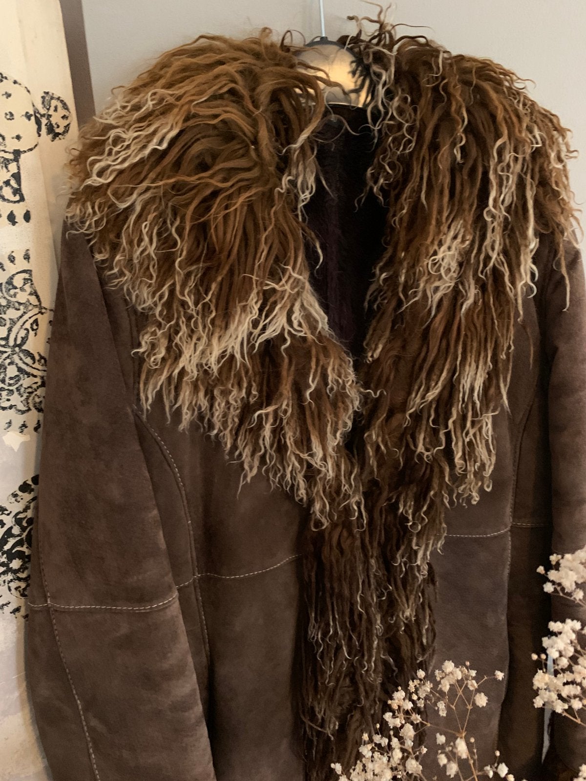 Vintage lammy coat schapenvacht M L, Maat 38/40 (M), -, Ophalen of Verzenden, Zo goed als nieuw