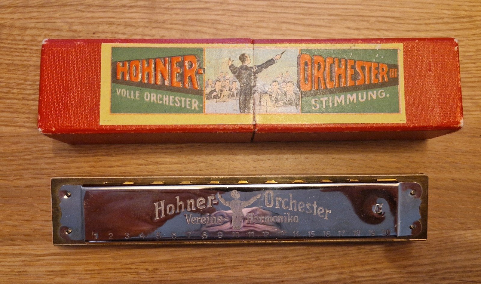 Hohner Mondharmonica - In zeer mooie staat, Muziek en Instrumenten, Ophalen of Verzenden, Zo goed als nieuw, Met koffer of doosje