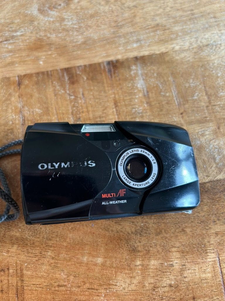 Olympus mju ii - 35mm analoge point-and-shootcamera, Ophalen, Gebruikt, Compact, Olympus