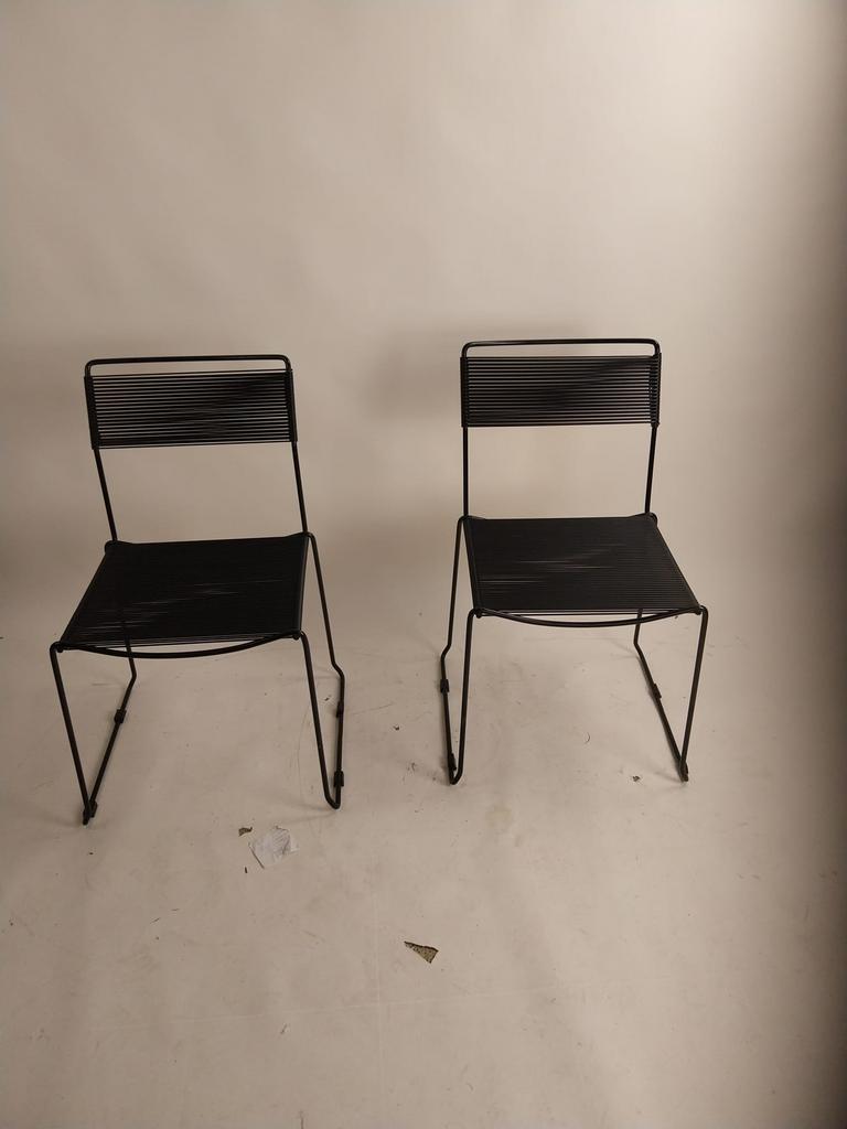 2 "spaghetti" stoelen, design Giandomenico Belotti- Fly Line, Huis en Inrichting, Ophalen, Zo goed als nieuw, Twee