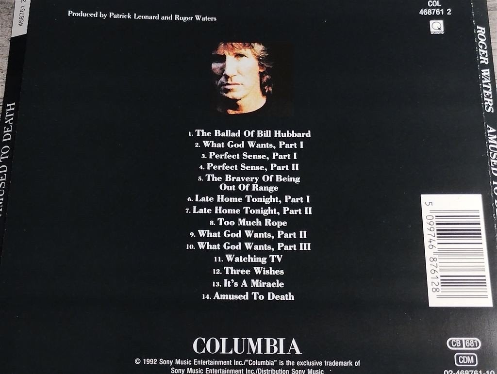 Roger Waters - Amused To Death, Ophalen of Verzenden, Zo goed als nieuw, Poprock