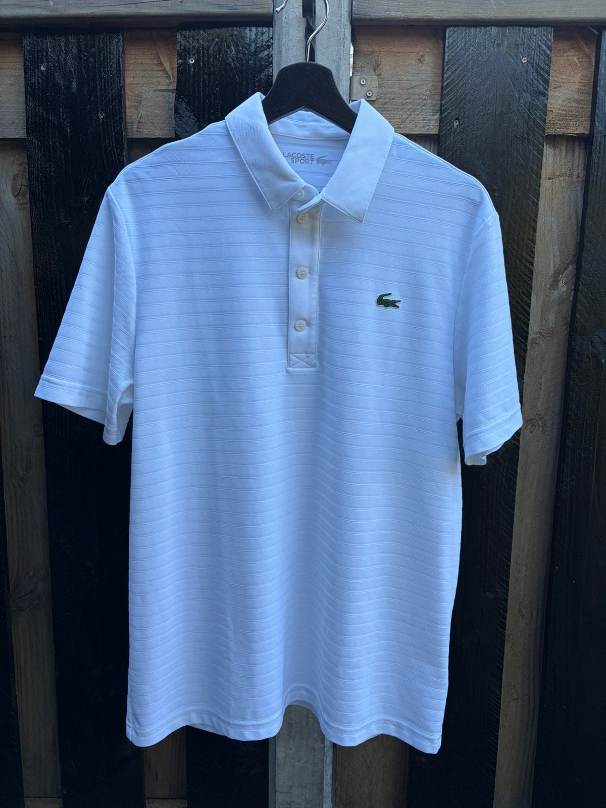 Lacoste polo sport wit, Ophalen of Verzenden, Gedragen, Maat 52/54 (L), Wit