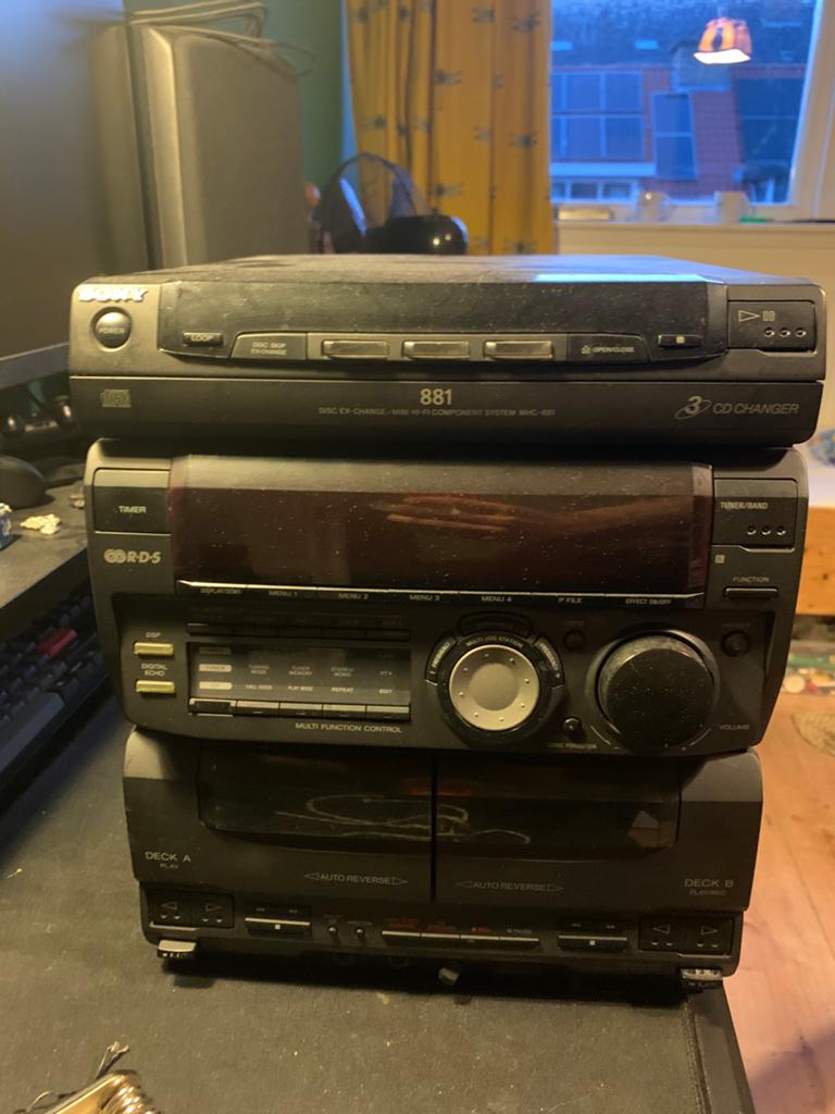 Sony HCD-H881 Compact Disc Deck Receiver, Audio, Tv en Foto, Stereo-sets, Ophalen, Gebruikt, Cassettedeck, Losse componenten