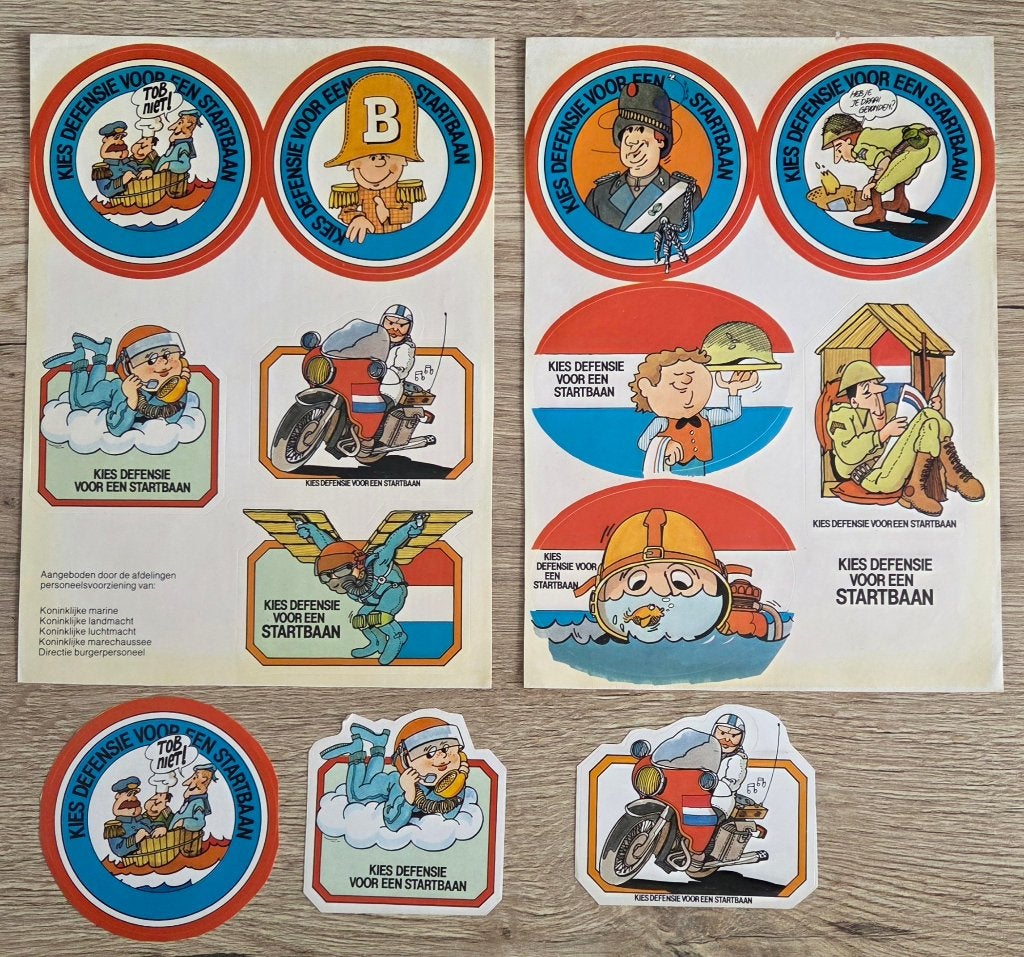 stickers Defensie/Landmacht 63, Ophalen of Verzenden, Zo goed als nieuw