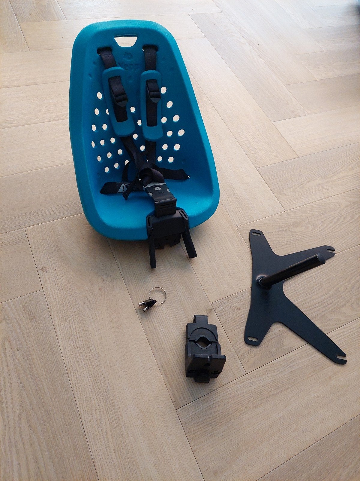 Urban Arrow Yepp Mini Fietsstoeltje met adapter- Blauw, Ophalen, Zo goed als nieuw, 0 t/m 13 kg, Yepp