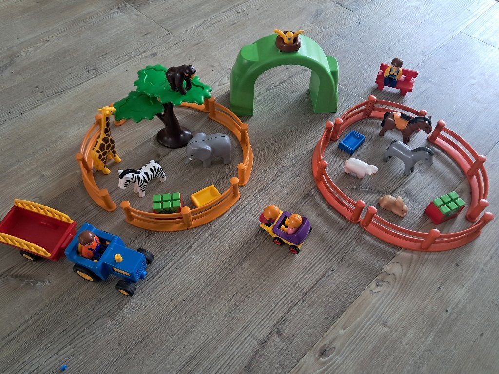Playmobil 123 dierentuin, Ophalen, Zo goed als nieuw, Complete set