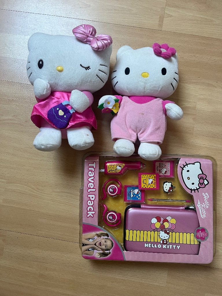 hello kitty knuffel, Overige typen, Ophalen of Verzenden, Zo goed als nieuw, Wit