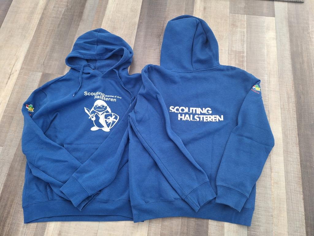 2x Scouting trui Scouting Halsteren maat M, Ophalen of Verzenden, Zo goed als nieuw, Kleding