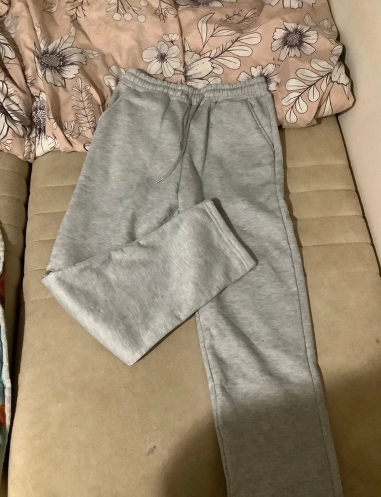Comfortabele Joggingbroek - Grijs & Zwart (Maat M), Kleding | Dames, Gedragen, Ophalen, Maat 38/40 (M), Grijs
