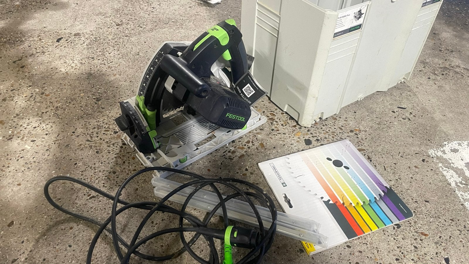 Festool TS 55 REBQ-Plus invalzaag met toebehoren, Doe-het-zelf en Verbouw, Ophalen, Gebruikt, Invalzaag, 30 tot 70 mm