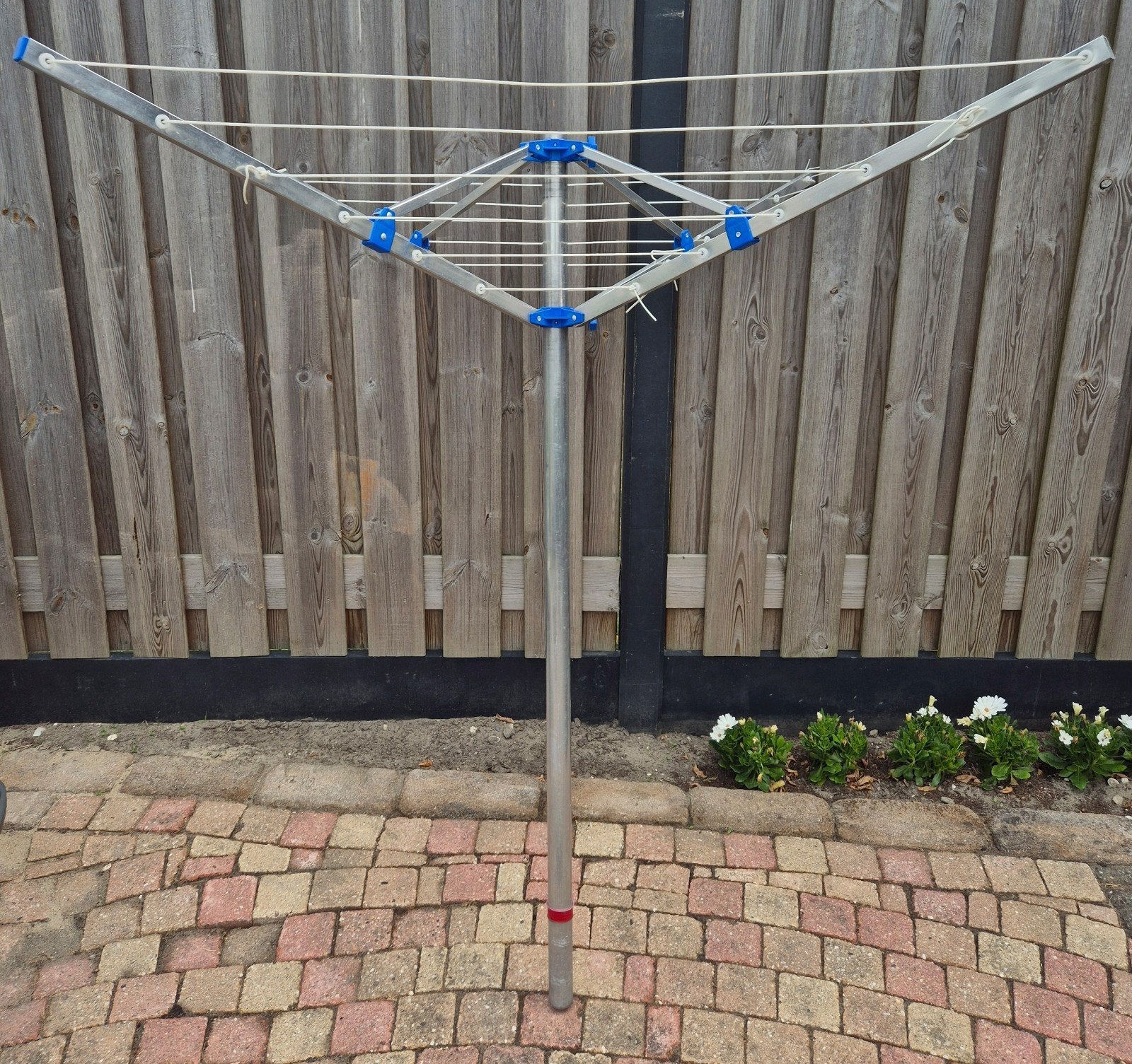 aluminium 4-arms droogmolen voor kamperen, Ophalen, Gebruikt