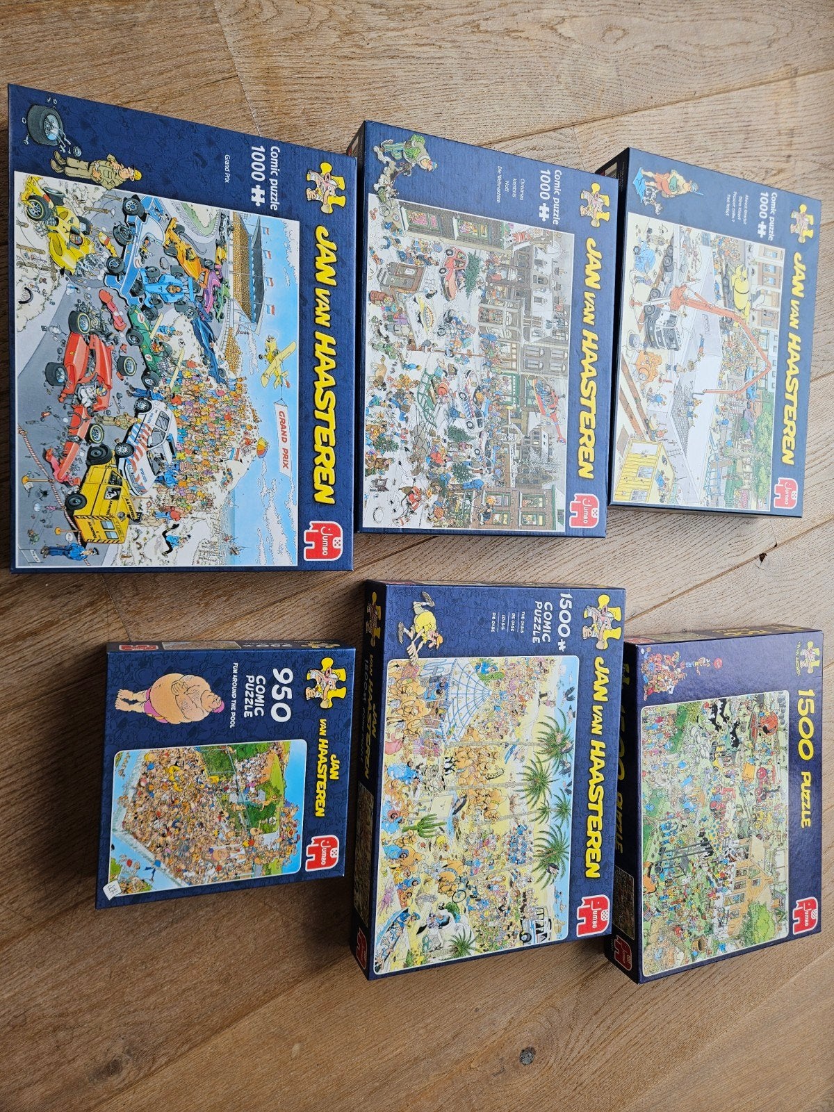 Jan van Haasteren Puzzels - Diverse Collectie, Ophalen of Verzenden, 500 t/m 1500 stukjes, Gebruikt, Legpuzzel