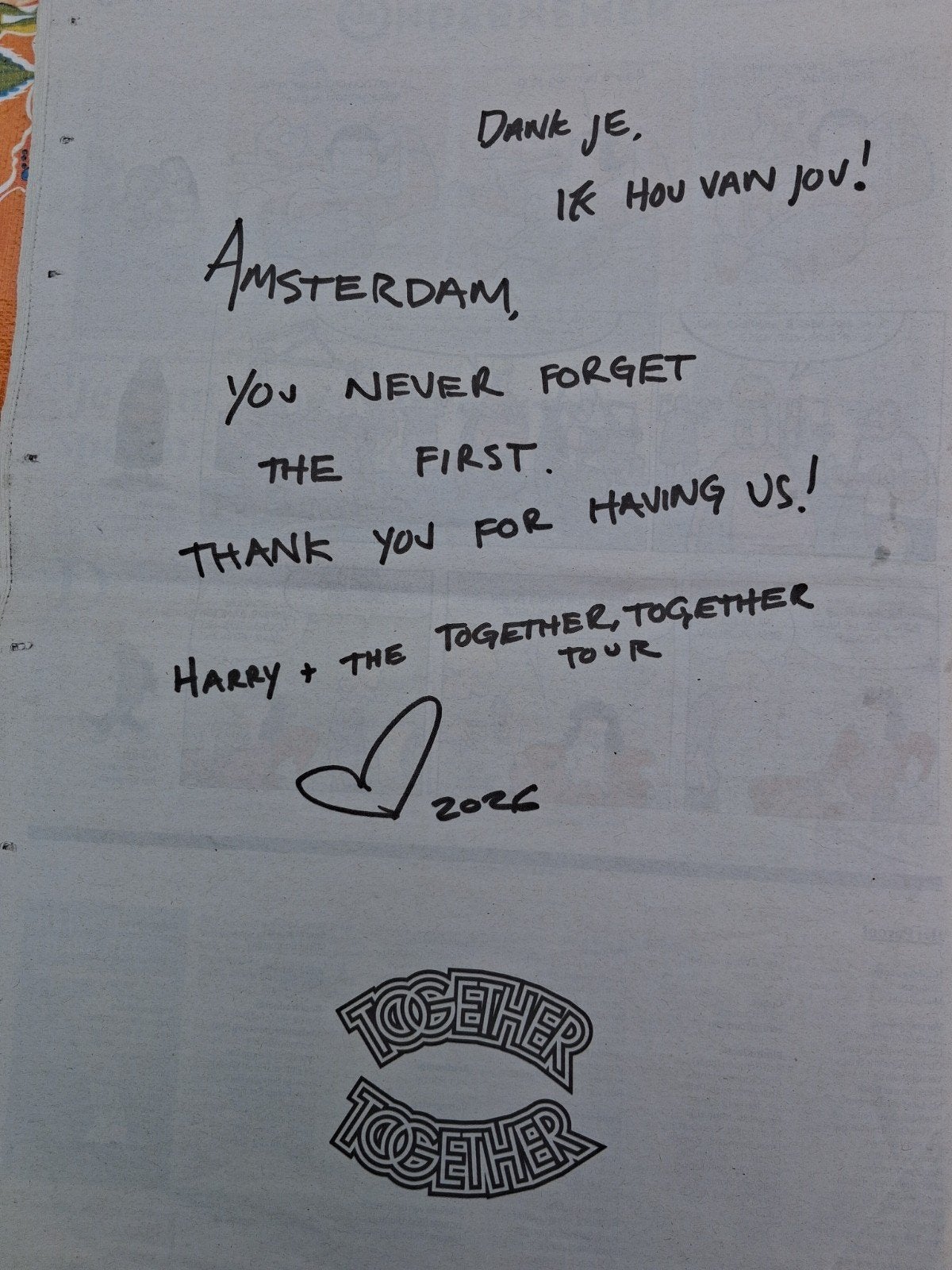 Het Parool van 6 juni.Harry Stylesadvertentie, Ophalen of Verzenden, Gelezen
