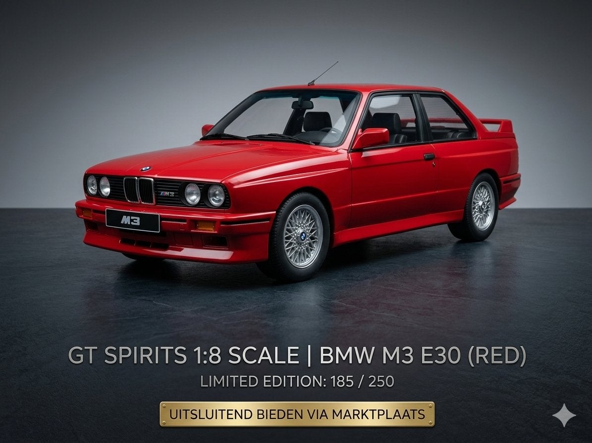 Uiterst Zeldzame GT Spirits 1:8 BMW M3 E30 (NIEUW in OVP), Ophalen of Verzenden, Zo goed als nieuw, 1:5 t/m 1:8, Auto