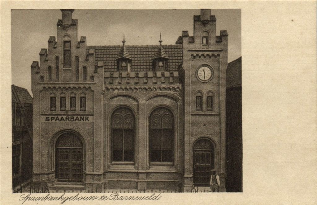 Spaarbankgebouw te Barneveld - ongelopen, Verzamelen, Verzenden, 1920 tot 1940, Ongelopen, Gelderland