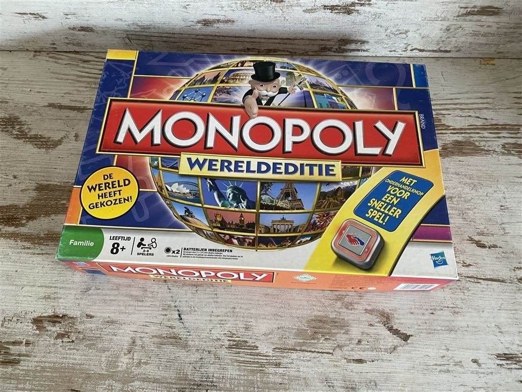 Monopoly wereldeditie bordspel [s905], Hobby en Vrije tijd, Gezelschapsspellen | Bordspellen, Verzenden, Zo goed als nieuw