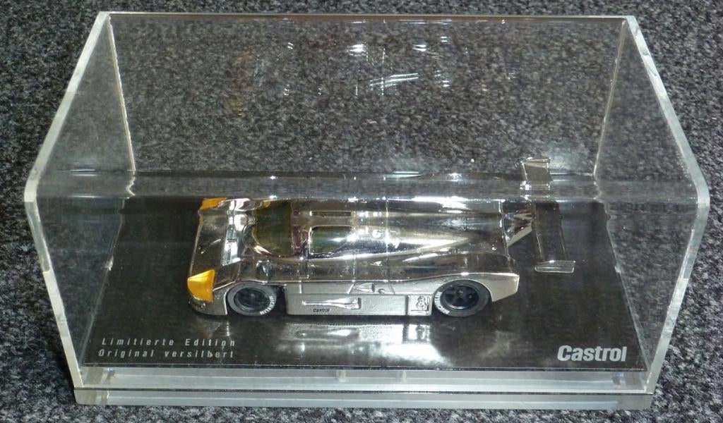 1989 - Sauber Mercedes C9 - silver plated Castrol promo, Ophalen of Verzenden, Zo goed als nieuw, Auto, Overige merken