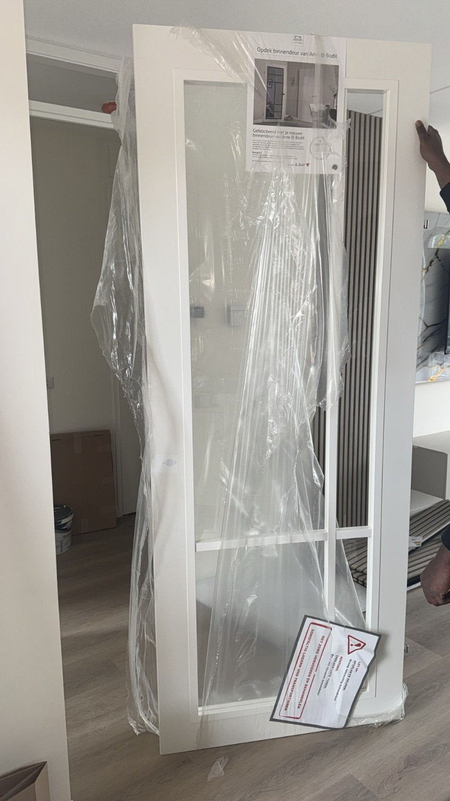 Glazen deur, Doe-het-zelf en Verbouw, 80 tot 120 cm, Nieuw, Glasplaat, 160 cm of meer