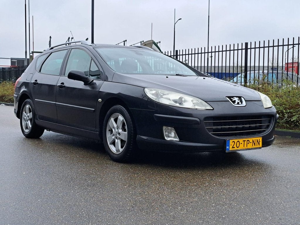 Peugeot 407 SW 1.8-16V Premium EXPORT/HANDEL, Gebruikt, 4 cilinders, 1749 cc, Zwart