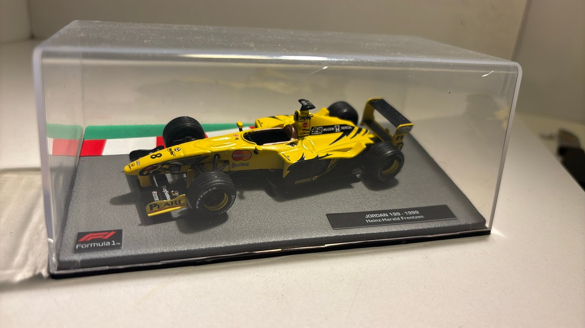F1 jordan 199 heinz harald frentzen atlas 1.43, Hobby en Vrije tijd, Overige merken, Auto, Ophalen of Verzenden, A