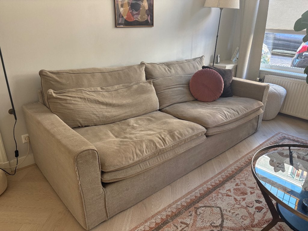Rivièra Maison continental sofa bank natural, Ophalen, Gebruikt, 75 tot 100 cm