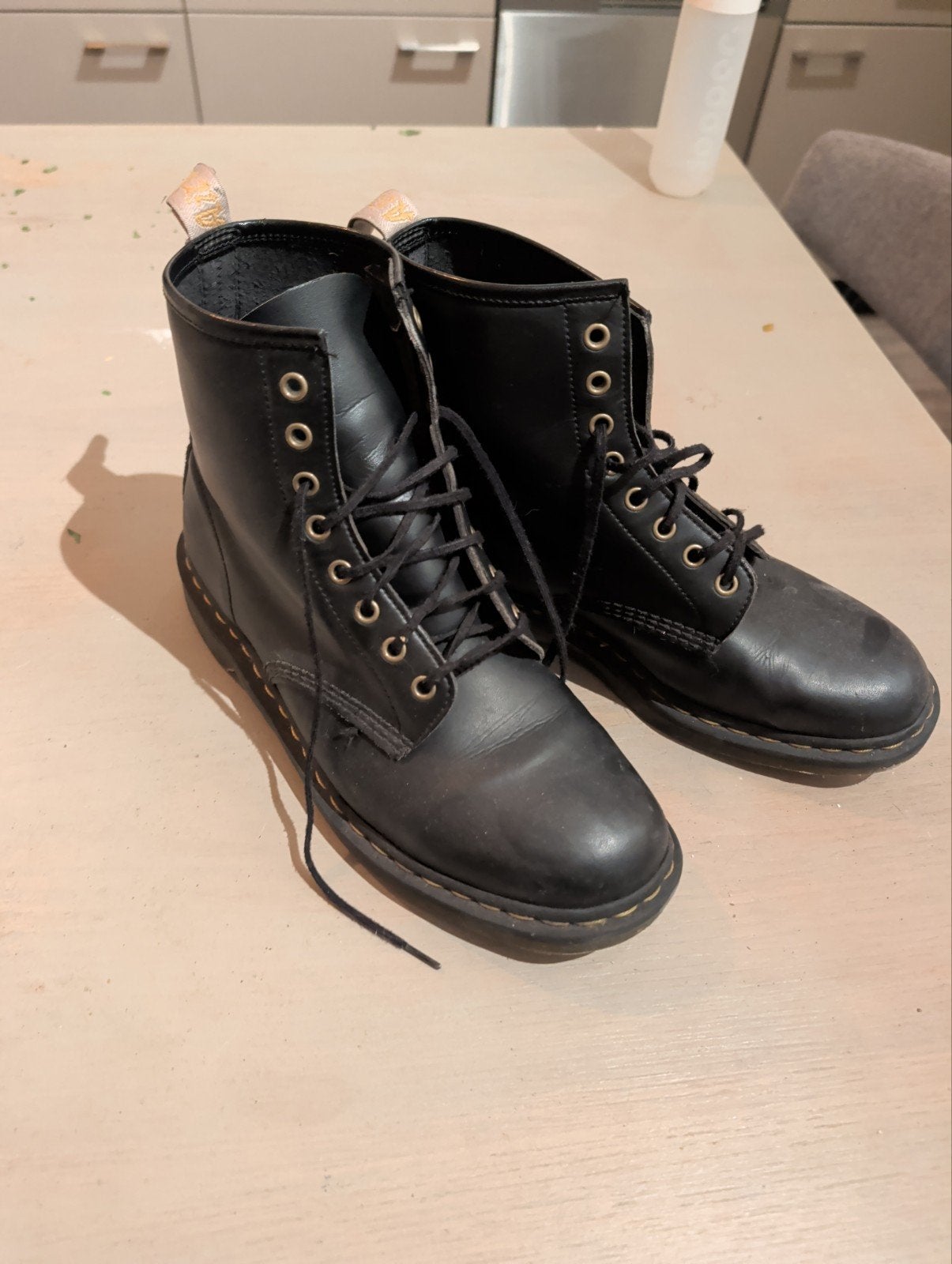 Zwarte Dr. Martens laarzen - Maat 45, Zwart, Ophalen of Verzenden, Zo goed als nieuw, Dr. Martens