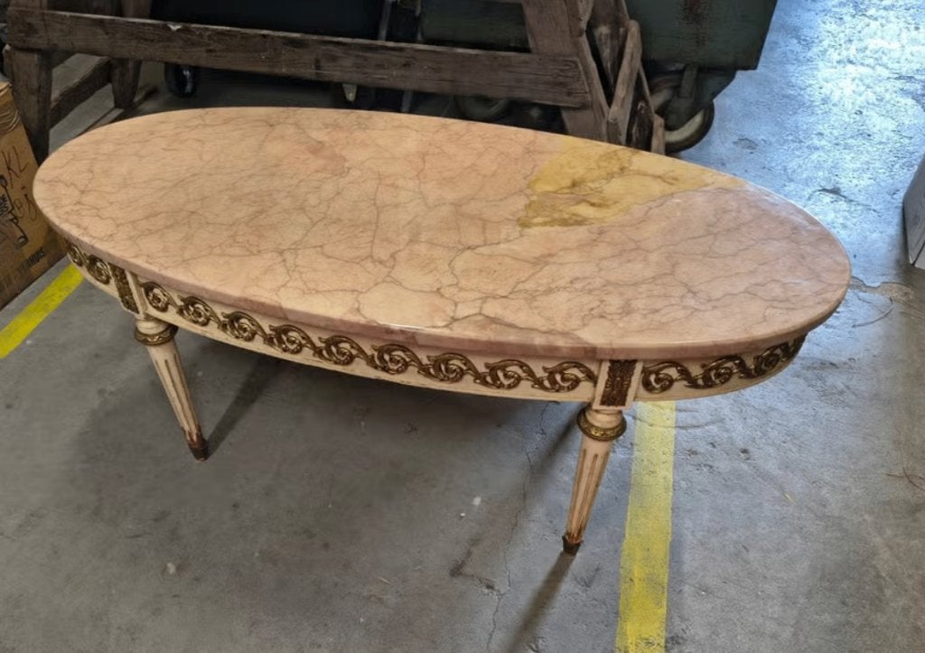 Vintage Louis XVI style salontafel, Ophalen