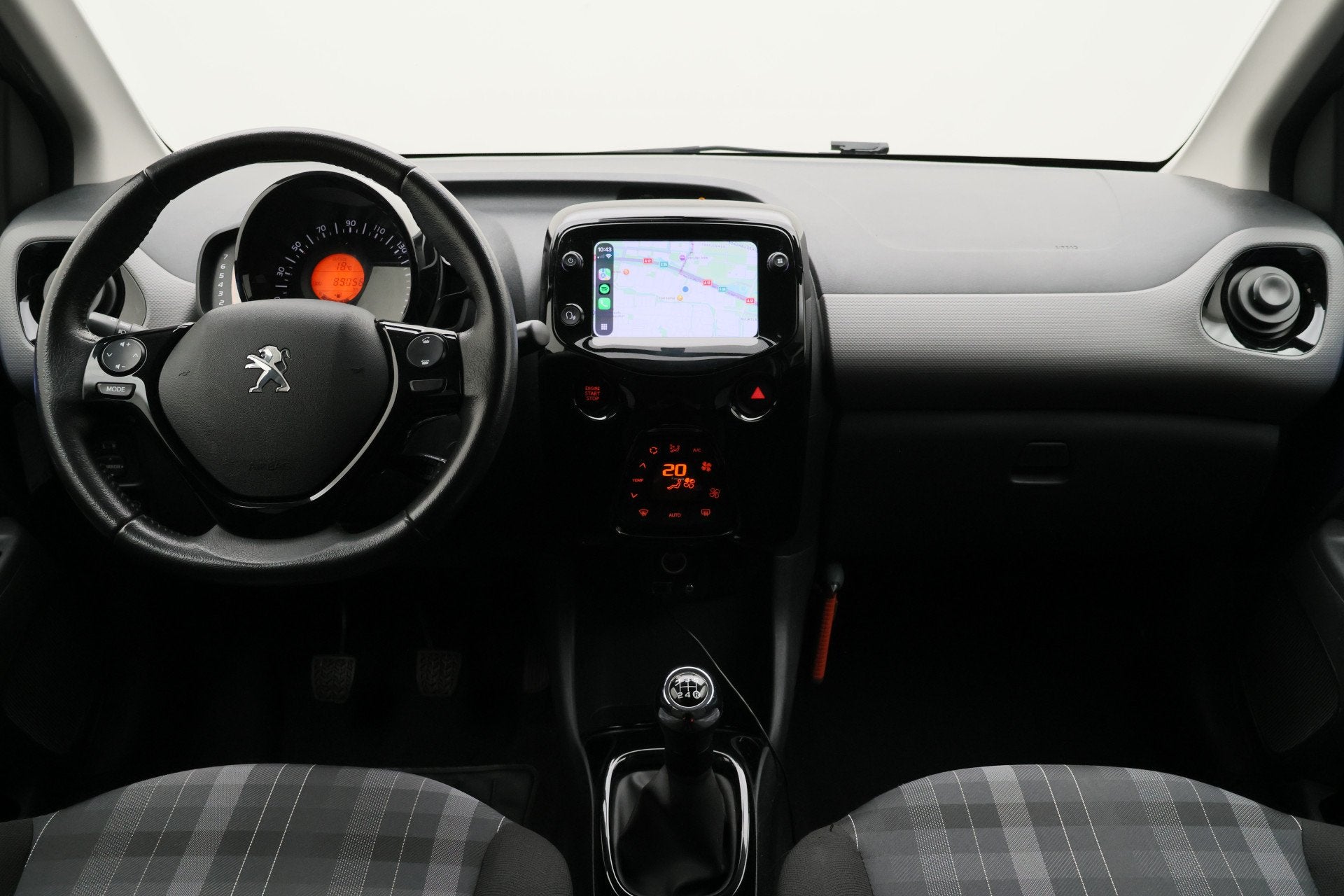 Peugeot 108 1.0 e-VTi Allure Camera, Apple Carplay, Keyless,, Voorwielaandrijving, Stof, Gebruikt, Origineel Nederlands