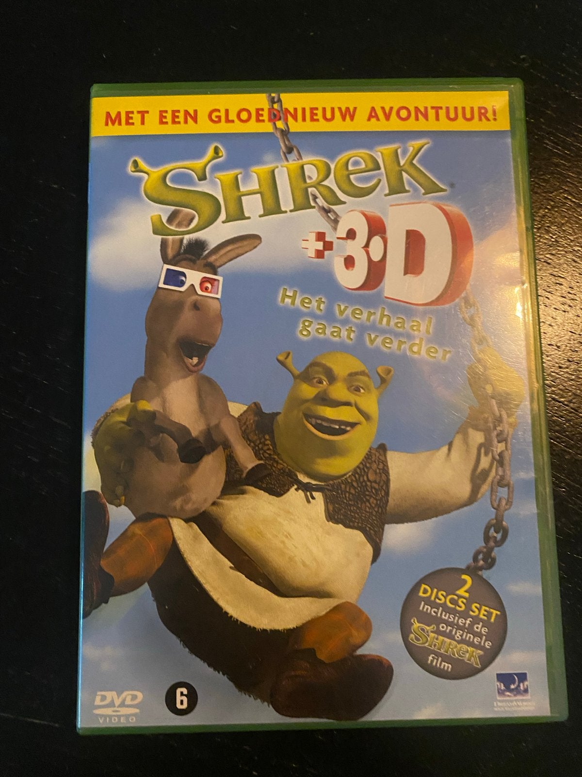 Shrek + 3D DVD - Met een gloednieuw avontuur!, Animatie, Nederlands, Ophalen of Verzenden, Zo goed als nieuw