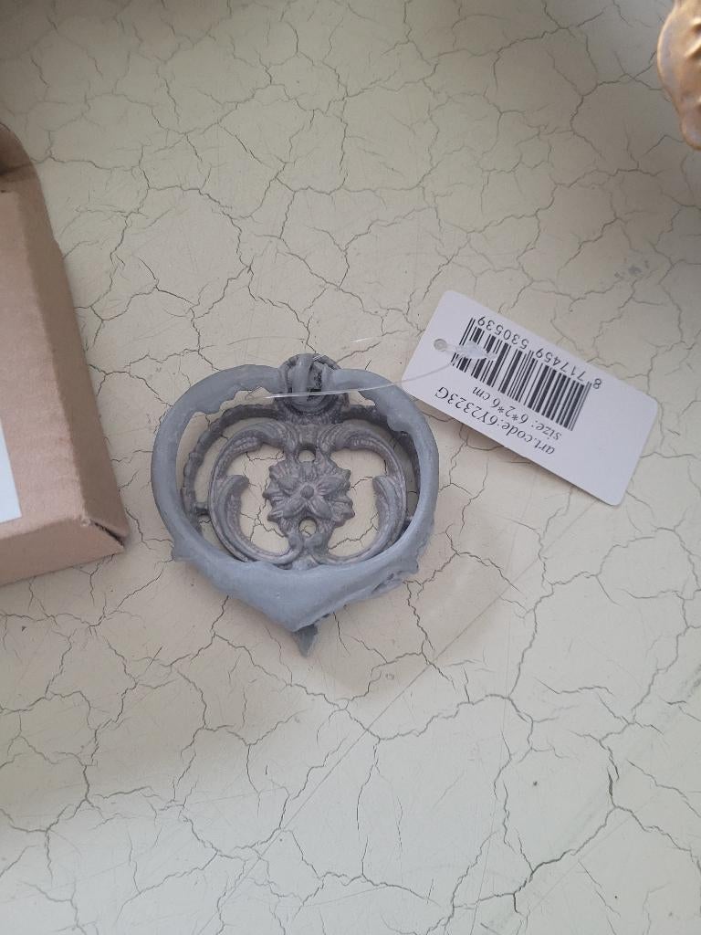 Romantisch metalen handvat voor kasten Clayre & Eef, Heikant 21 Kaatsheuvel, Belle Vieille Brocante, Nieuw, Ophalen of Verzenden