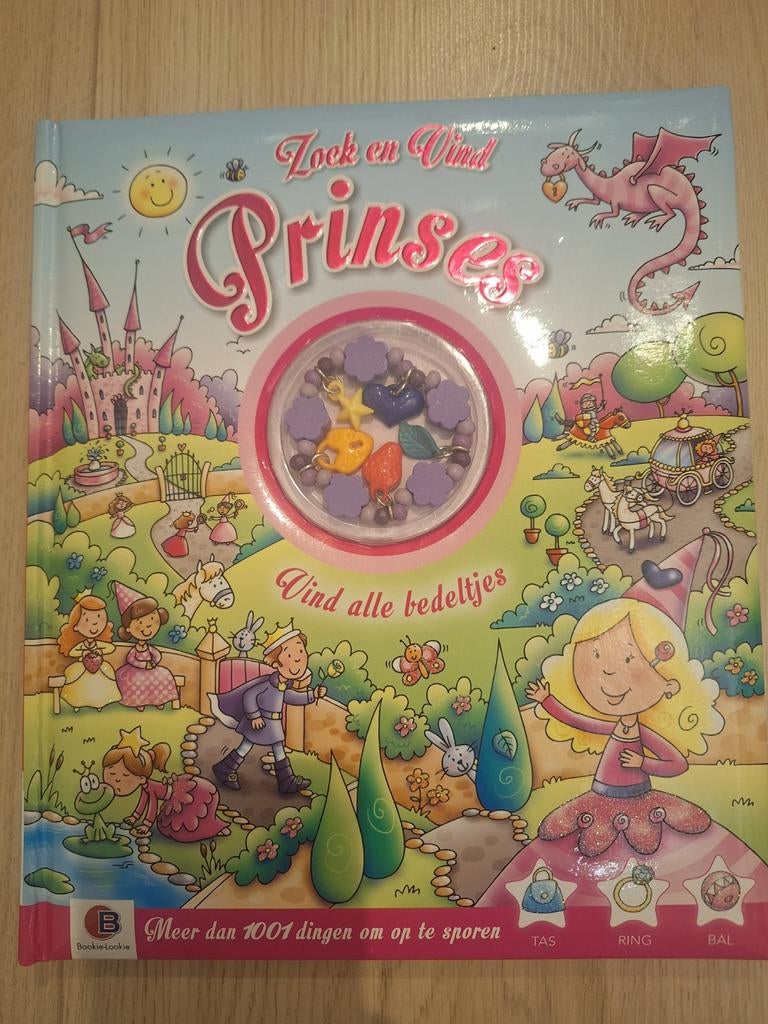 Zoek en Vind Prinses: Vind alle bedeltjes, 5 of 6 jaar, Meisje, Nieuw, Ophalen of Verzenden