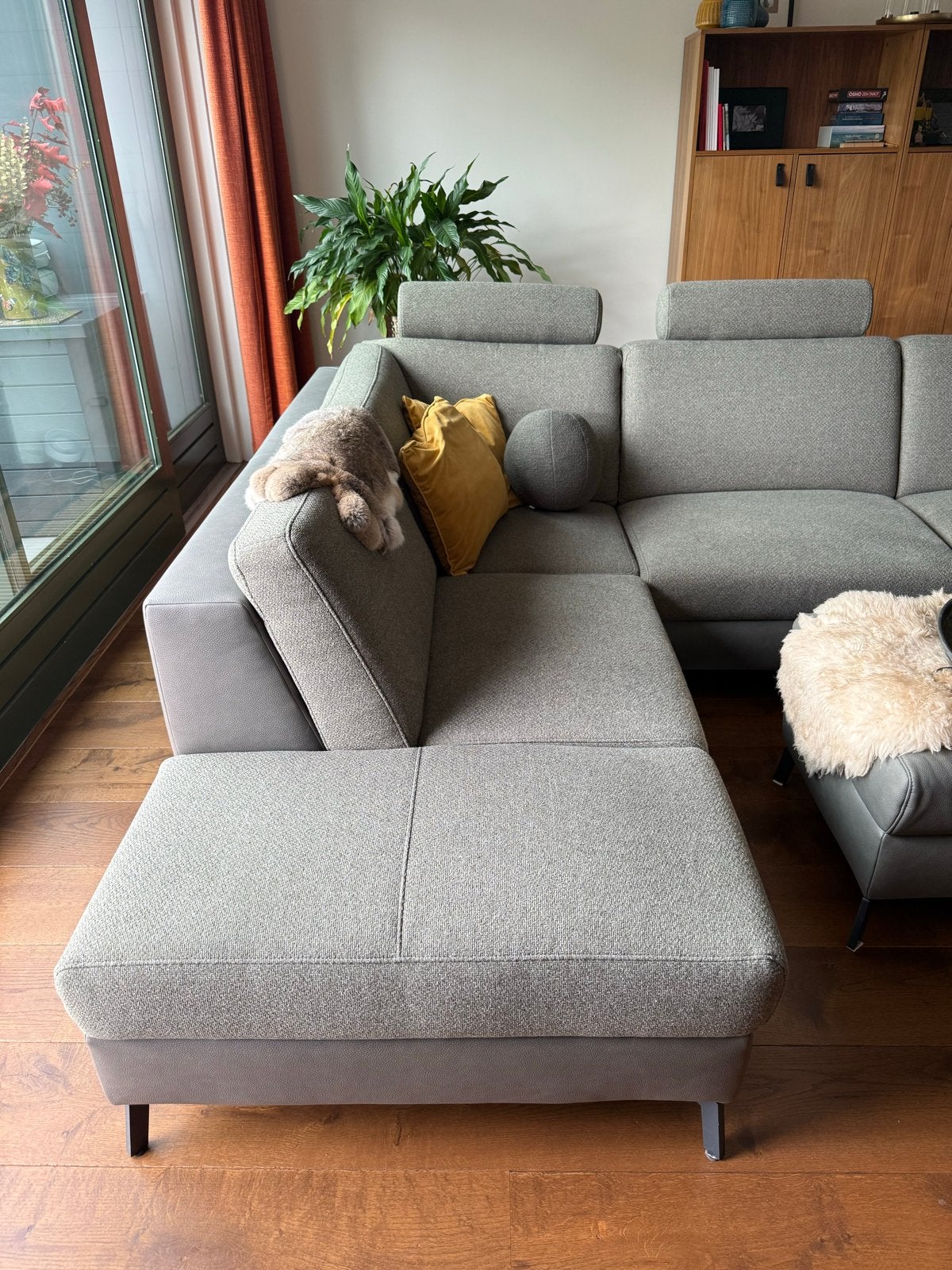 Henders & Hazel Moderne Hoekbank Napels - Zo goed als nieuw, Huis en Inrichting, Ophalen, 100 tot 125 cm, Hoekbank, Zo goed als nieuw