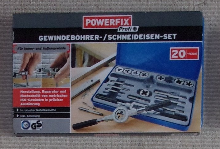 Powerfix Gewindebohrer en Schneideisen Set., Ophalen of Verzenden, Nieuw, Gereedschapsset, Overige merken