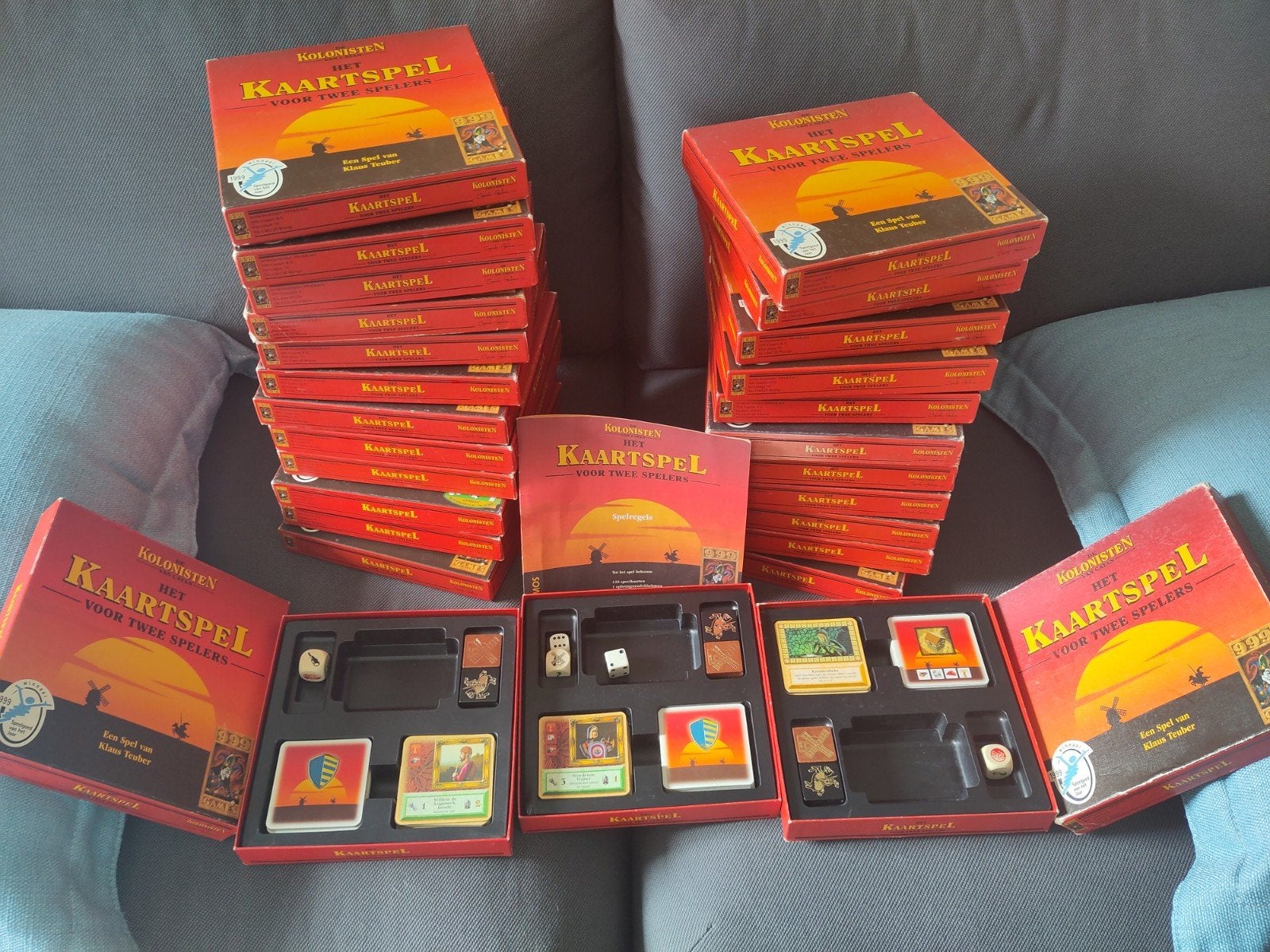 Kolonisten van Catan kaartspel: 26 stuks, Gebruikt, Een of twee spelers, Ophalen of Verzenden, 999 Games