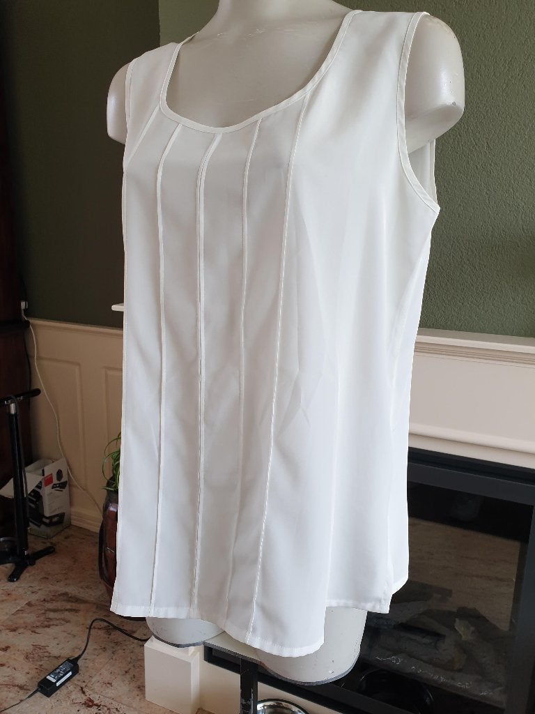 Mario Rosella mooie witte top shirt mt 40 M, Maat 38/40 (M), Verzenden, Wit, Zo goed als nieuw