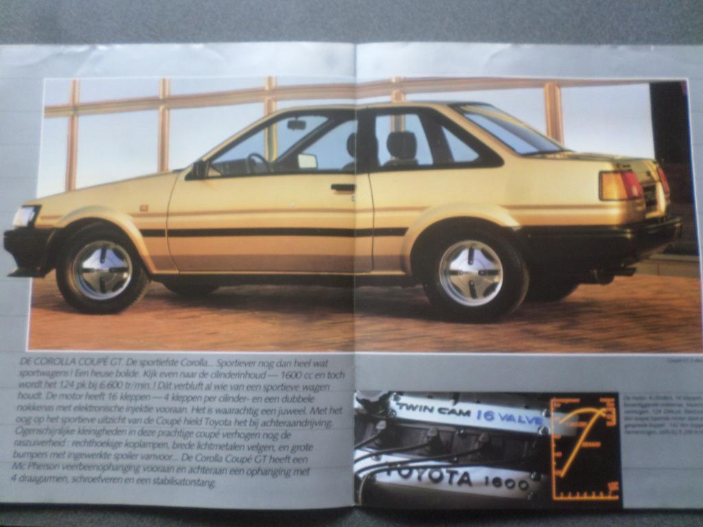 Toyota Corolla & GT 16v 1983 Brochure, Ophalen of Verzenden, Zo goed als nieuw, Toyota