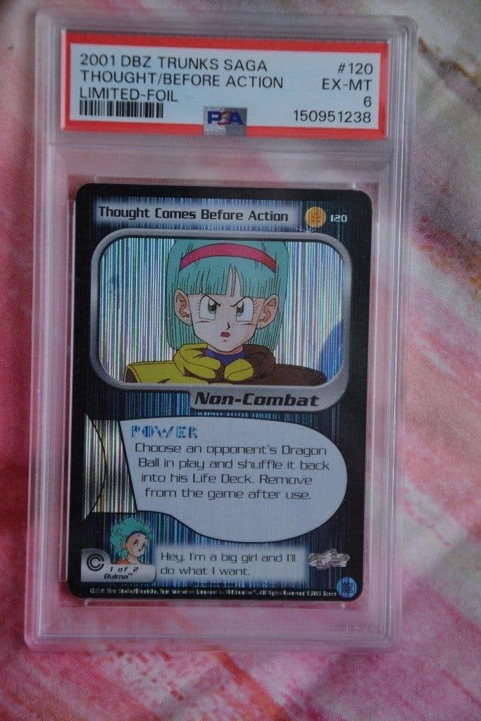 Dragonball Z Score Thought Comes Before Action Limited PSA 6, Ophalen of Verzenden, Gebruikt, Losse kaart, Foil