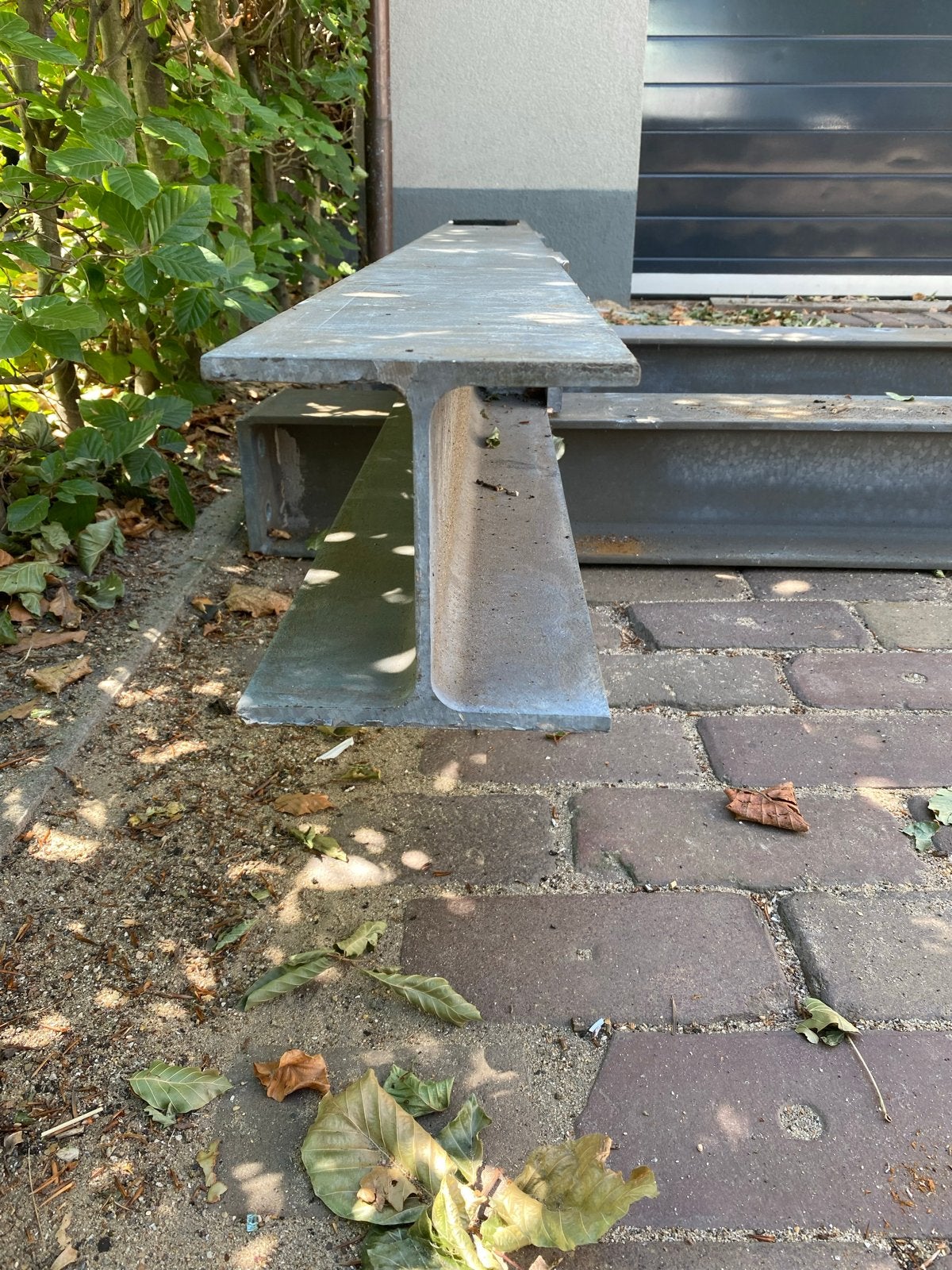Stalen balken 2x2m en 2x2.8m - Gegalvaniseerd, Doe-het-zelf en Verbouw, Metalen, Ophalen, Gebruikt, IJzer