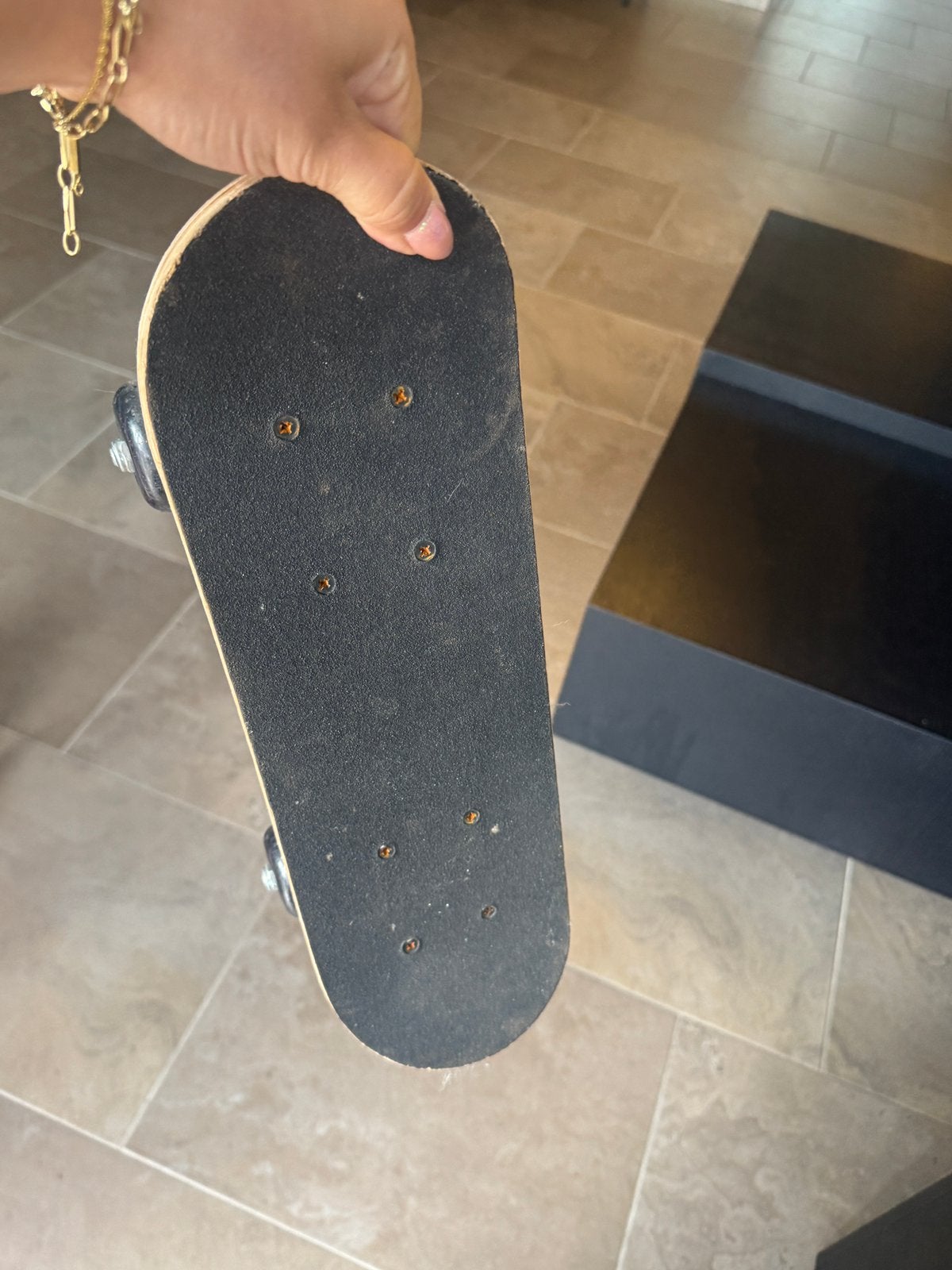 Compact Skateboard met Tropisch Design 43cm L/ 13cm breed, Sport en Fitness, Skateboarden, Ophalen of Verzenden, Gebruikt, Skateboard