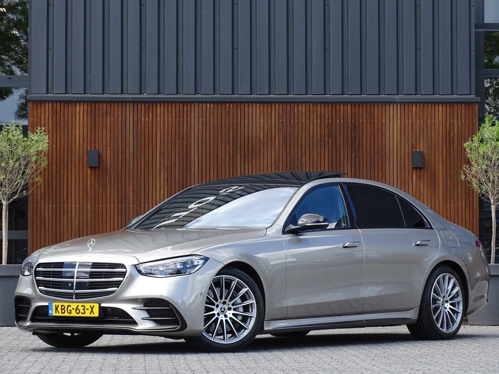 Mercedes-Benz S-Klasse 580 e 4M 510PK Lang AMG Designo / Bur, Automaat, 2430 kg, Gebruikt, 510 pk