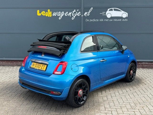 Fiat 500C 1.2 500S Cabrio *sportpakket *16 inch *40.830 km, Voorwielaandrijving, Gebruikt, 4 cilinders, Leder en Stof