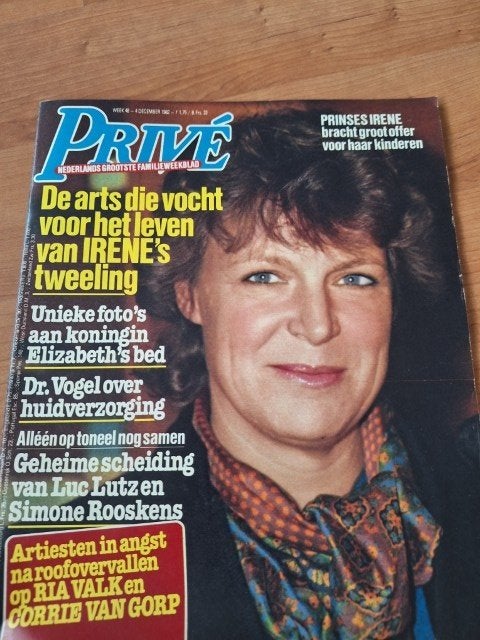 Prive 1982 Abba Maywood Babe Dolly Dots Andre van Duin, Ophalen of Verzenden, 1980 tot heden, Nederland, Tijdschrift