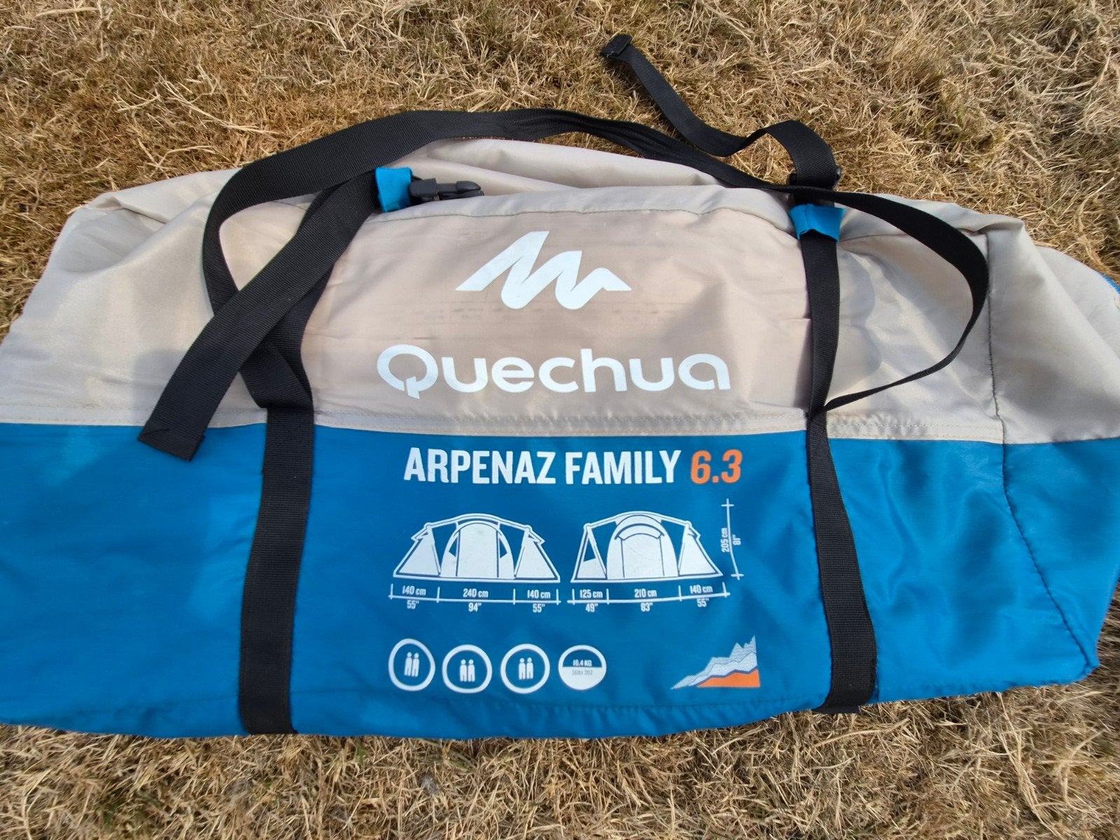 quechua arpenaz family 6.3 tent, Ophalen, Gebruikt, Tot en met 6
