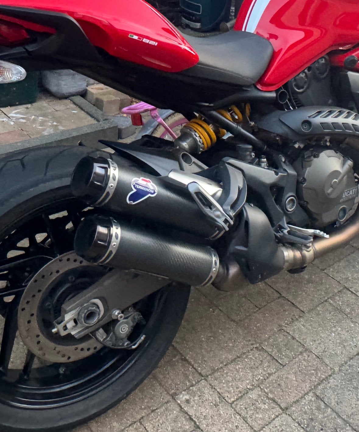 Ducati Monster 821 Termignoni Carbon Uitlaatset, Verzenden, Gebruikt