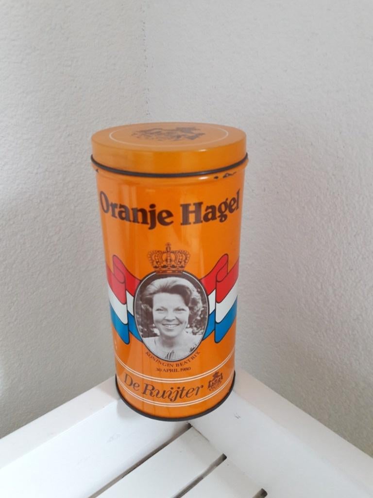 Oud Blik De Ruijter Oranje Hagel, Ophalen of Verzenden, Gebruikt, Overige, Overige merken