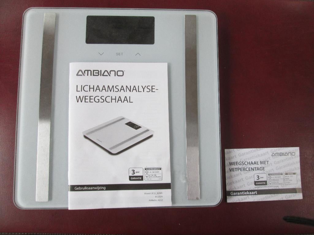 Lichaamsanalyse-Weegschaal Ambiano, 1 tot 500 gram, Verzenden, 100 kg of meer, Personenweegschaal