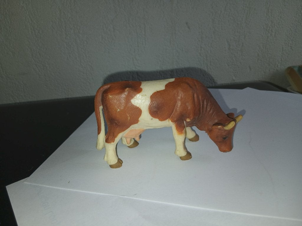 Koe bruin wit, Liesel, dierfiguur Bullyland, Ophalen of Verzenden, Gebruikt, Boerderijdier, Beeldje of Figuurtje