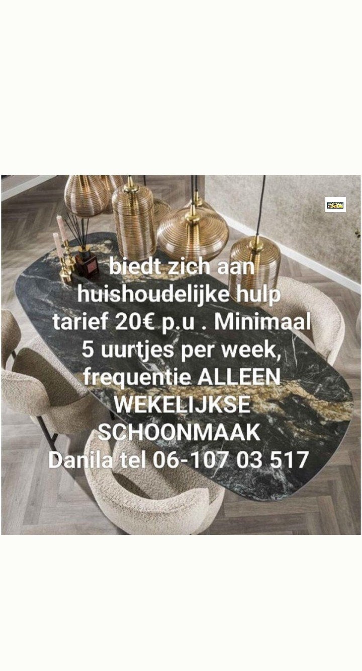 aangeboden HUISHOUDELIJKE HULP Rotterdam en omgeving, Vanaf 10 jaar, Overige vormen