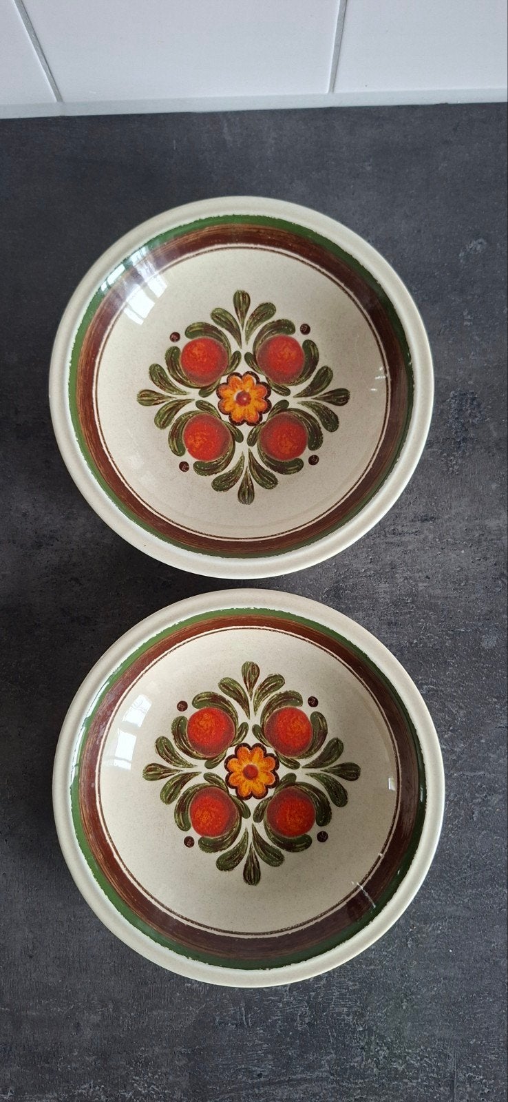 vintage borden, Winterling, Ophalen of Verzenden