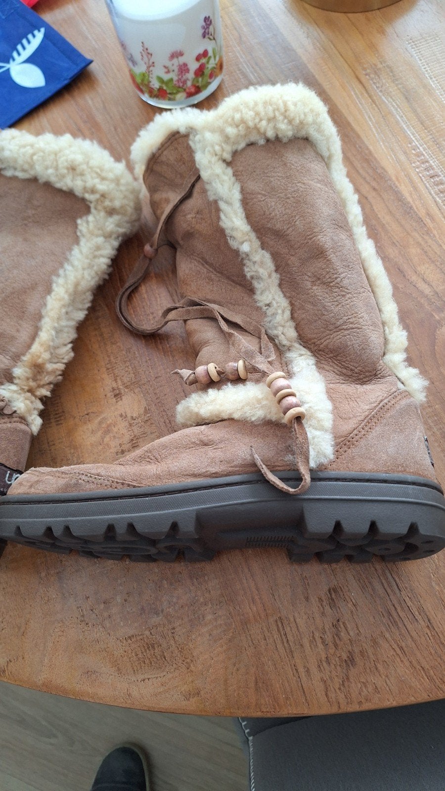 UGG Australia Nightfall #5359 laarzen, Bruin, UGG Australia, Lage of Enkellaarzen, Ophalen of Verzenden